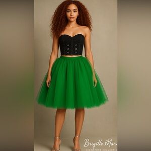 Black Strapless Corset